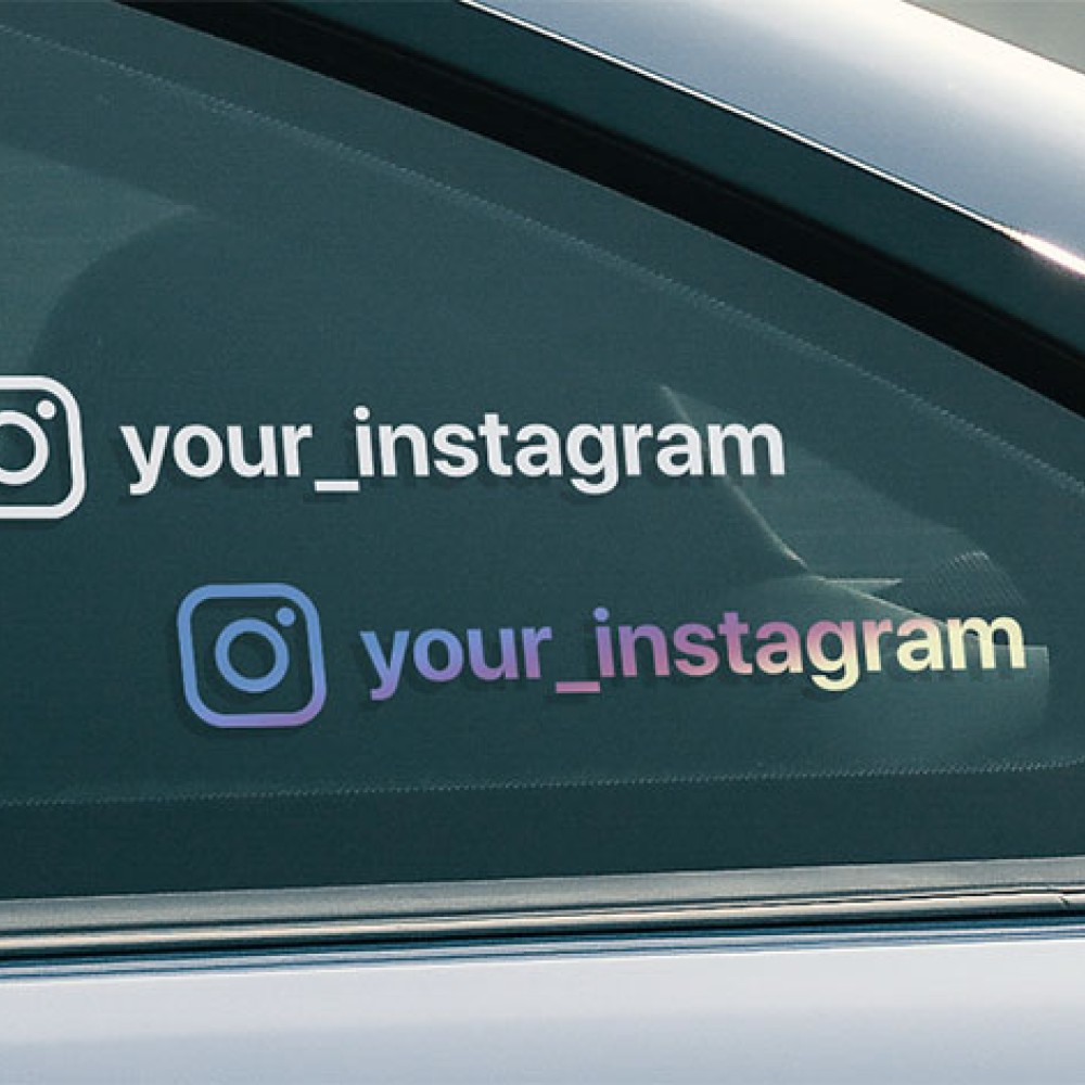 Stickere Instagramautocolant premium